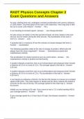 RADT Physics Concepts Chapter 2 Exam Questions and Answers