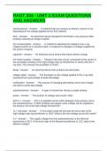 RADT 334 - UNIT 3 EXAM QUESTIONS AND ANSWERS