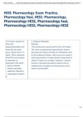 Exam &lpar;elaborations&rpar; HESI Pharmacology 2025  