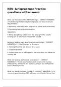 KBN- Jurisprudence Practice questions with answers