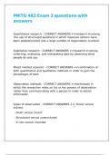 MKTG 482 Exam 2 questions with answers
