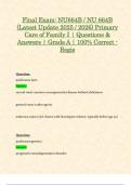 Final Exam&colon; NU664B &sol; NU 664B &lpar;Latest Update 2025 &sol; 2026&rpar; Primary Care of Family I &vert; Questions & Answers &vert; Grade A &vert; 100&percnt; Correct - Regis