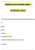 Oregon State Board Exam - Esthetics &lpar;2021&rpar;&period;