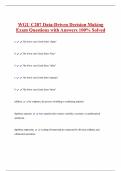 WGU C207 EXAM PACK WITH COMPLETE SOLUTIONS 