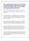 RIMS - CRMP Complete Study Guide&semi; &lpar;2025&rpar; ACTUAL EXAM COMPREHENSIVE QUESTIONS AND VERIFIED ACCURATE SOLUTION &lpar;DETAILED & ELABORATED&rpar; &vert;GET IT 100&percnt; ACCURATE&excl;&excl; 2025 TEST&excl;&excl;