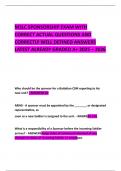 MSLC SPONSORSHIP EXAM WITH CORRECT ACTUAL QUESTIONS AND CORRECTLY WELL DEFINED ANSWERS LATEST ALREADY GRADED A&plus; 2025 &ndash; 2026