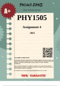 PHY1505 Assignment 4 &vert;DEFINED WORKINGS& SOLUTIONS&vert; 2025
