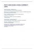 PSYC 3402 EXAM 4 SHSU CORRECT 100&percnt;