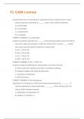 FL CAM License Questions and Answers Best rated A&plus; Guaranteed Success Latest Update