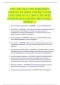 NFPA 1033 OBJECTIVE ASSESSMENT UPDATED 2025&sol;2026 COMPLETE EXAM QUESTIONS WITH CORRECT DETAILED ANSWERS&period;100&percnt; GUARANTEED PASS&vert;&vert;A&plus; GRADED<>