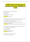 CNOR Practice Exam Prep by CCI &ndash; Exam Questions and Answers &vert; 100&percnt; Pass Solution A&plus; Grade 2024&sol;2025