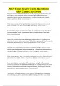 AICP Exam Study Guide Questions with Correct Answers