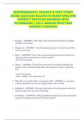 ENVIRONMENTAL SCIENCE B TEST STUDY  GUIDE 2025&sol;2026 ACCURATE QUESTIONS AND  CORRECT DETAILED ANSWERS WITH  RATIONALES &vert;&vert; 100&percnt; GUARANTEED PASS  <NEWEST VERSION> 