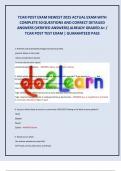 TCAR Post Exam 2025 &ndash; 50 Questions with Correct Detailed Answers &vert; Verified & Graded A&plus; &vert; Guaranteed Pass