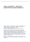 CAIB 1 Chapter 1 - Section 2 Checkpoints exam graded A&plus;