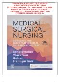 TEST BANK &ndash; Ignatavicius Medical-Surgical Nursing&colon; Concepts for Interprofessional Collaborative Care &vert; 10th Edition &vert; Donna D&period; Ignatavicius &vert; All Chapters 1&ndash;69 &vert; Latest & Verified