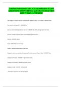 Certified Professional Coder &lpar;CPC&rpar; Certification EXAM QUESTIONS AND VERIFIED ACCURATE SOLUTION &vert;GET IT 100&percnt; ACCURATE
