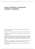 CAIB 1-Chapter 1 exam with correct answers