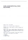 CAIB 1 EXAM WITH FULL PACK SOLUTIONS