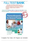 Test Bank For Pharmacotherapeutics for Advanced Practice A Practical Approach 5th Edition by Virginia Poole Arcangelo&comma; Andrew Peterson&comma; Veronica Wilbur&comma; Tep M&period;Kang Chapter 1-56 Complete UPDATE