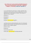 NSG 530 EXAM 3 ADVANCED PATHOPHYSIOLOGY REAL EXAM QUESTIONS WITH 100&percnt; VERIFIED CORRECT ANSWERS&vert; ALREADY GRADED  A&plus;