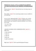 PHARM 3511- EXAM 1 ACTUAL COMPLETE EXAM&vert;WITH  ACCURATE QUESTIONS AND VERIFIED ANSWERS&vert;GRADED  A 