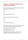 YMCA LG EXAM QUESTIONS WITH CORRECT ANSWERS