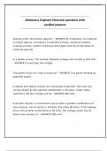 Stationary Engineer Electrical questions with verified answers&period;