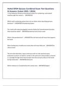 Hottel EFDA Quizzes Combined Exam Test Questions & Answers &lpar;Latest 2025 &sol; 2026&rpar;