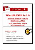 Diagnostic Reasoning for Nurse  Practitioners - Wilkes Actual Questions and Answers 2025 Update&excl;&excl; Graded A&plus;