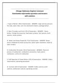 Chicago Stationary Engineer Licensure Examination Information questions and answers with solutions&period;