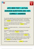 JATC IBEW TEST 1 ACTUAL 2025&sol;2026 QUESTIONS AND 100&percnt; CORRECT ANSWERS