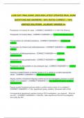 LASD SGT FINAL EXAM  &vert;2025-2026 LATEST UPDATED&vert; REAL EXAM QUESTIONS AND ANSWERS &vert; 100&percnt; RATED CORRECT &vert; 100&percnt; VERFIED SOLUTIONS  &vert; ALREADY GRADED A&plus; 