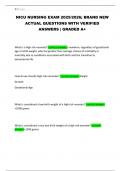 NICU NURSING EXAM 2025&sol;2026&semi; BRAND NEW ACTUAL QUESTIONS WITH VERIFIED ANSWERS &vert; GRADED A&plus;
