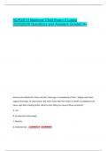 NUR2513 Maternal-Child Exam 2 Latest  2025&vert;2026 Questions and Answers Graded A&plus; 
