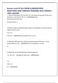 Kumon Level N Test EXAM ELABORATIONS QUESTIONS AND VERIFIED ANSWERS 2025 UPDATE &vert; 100&percnt; SOLVED