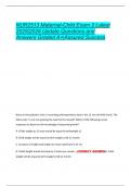 NUR2513 Maternal-Child Exam 2 Latest  2025&vert;2026 Update Questions and  Answers Graded A&plus;&vert;Assured Success 