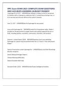 IFPC Exam EXAM 2025 COMPLETE EXAM QUESTIONS AND ACCURATE ANSWERS &vert;ALREADY PASSED&excl;&excl;