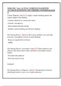 NURS 3351 - Test 1 ACTUAL COMPLETE EXAM&vert;WITH  ACCURATE QUESTIONS AND VERIFIED ANSWERS&vert;GRADED  A 
