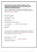 NURS 351 EXAM 1 STUDY GUIDE CONTENT ACTUAL  COMPLETE EXAM&vert;WITH ACCURATE QUESTIONS AND  VERIFIED ANSWERS&vert;GRADED A