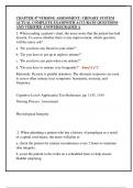 CHAPTER 47 NURSING ASSESSMENT&colon; URINARY SYSTEM  ACTUAL COMPLETE EXAM&vert;WITH ACCURATE QUESTIONS  AND VERIFIED ANSWERS&vert;GRADED A