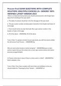 Procore Final EXAM QUESTIONS WITH COMPLETE SOLUTION&rpar; &lpar;MULTIPLE CHOICES&rpar; &lpar;A&plus; GRADED 100&percnt; VERIFIED&rpar; LATEST VERSION 2025