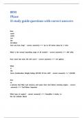 88M Phase II study guide questions with correct answers&period;