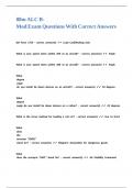 88m ALC B-Mod Exam Questions With Correct Answers