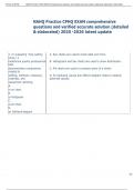 Exam &lpar;elaborations&rpar; NAHQ  