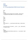 88M Module B &ndash; F Exam Questions With Correct Answers&period;