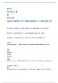 88M MODULE B EXAM QUESTIONS WITH CORRECT ANSWERS&period;