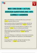 MISY 5360 EXAM 1 ACTUAL 2025&sol;2026 QUESTIONS AND 100&percnt; CORRECT ANSWERS