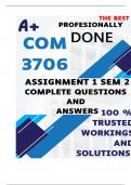 COM3706 Assignment 1 (COMPLETE ANSWERS) Semester 2 2025 - DUE August 2025