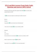 EPA EXAM PACK WITH COMPLETE SOLUTIONS
